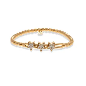 0.33ctw, 18K Rose Gold Tresore Stretch Bracelet