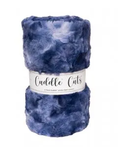 2 Yard Luxe Cuddle Cuts Galaxy - Sapphire