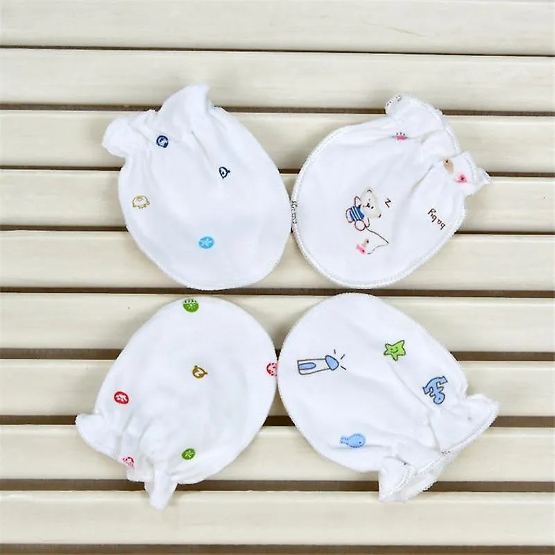 3PCs Gloves Mittens Cute Cartoon Baby / Anti Scratch Mittens Soft Gloves