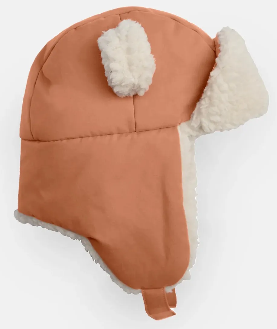 7 A.M. Enfant The Cub Mitten & Hat Set - Benji - Spice (6-12M)