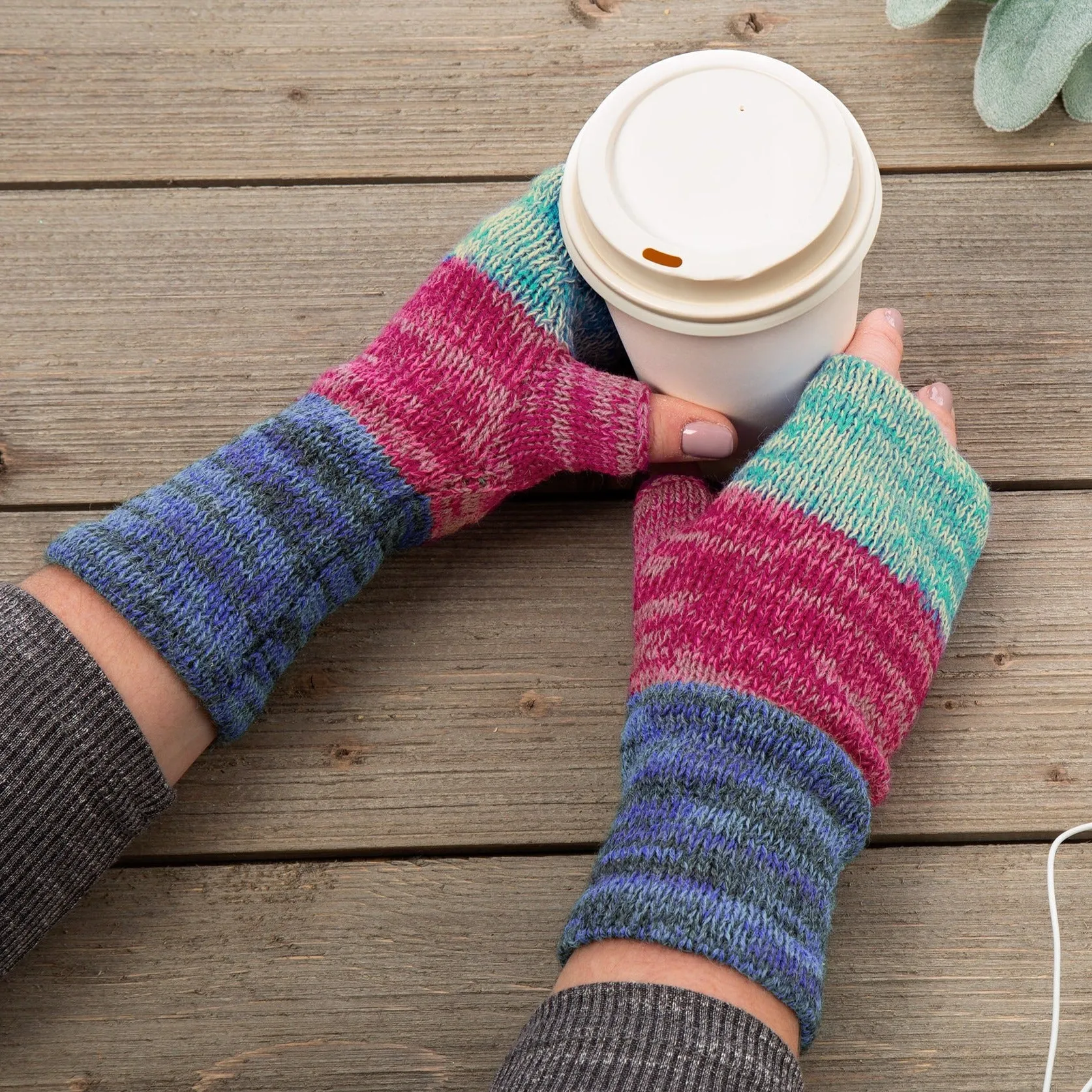 Alpaca Fingerless Mittens | Handmade, Fair Trade, 100% Alpaca Fiber