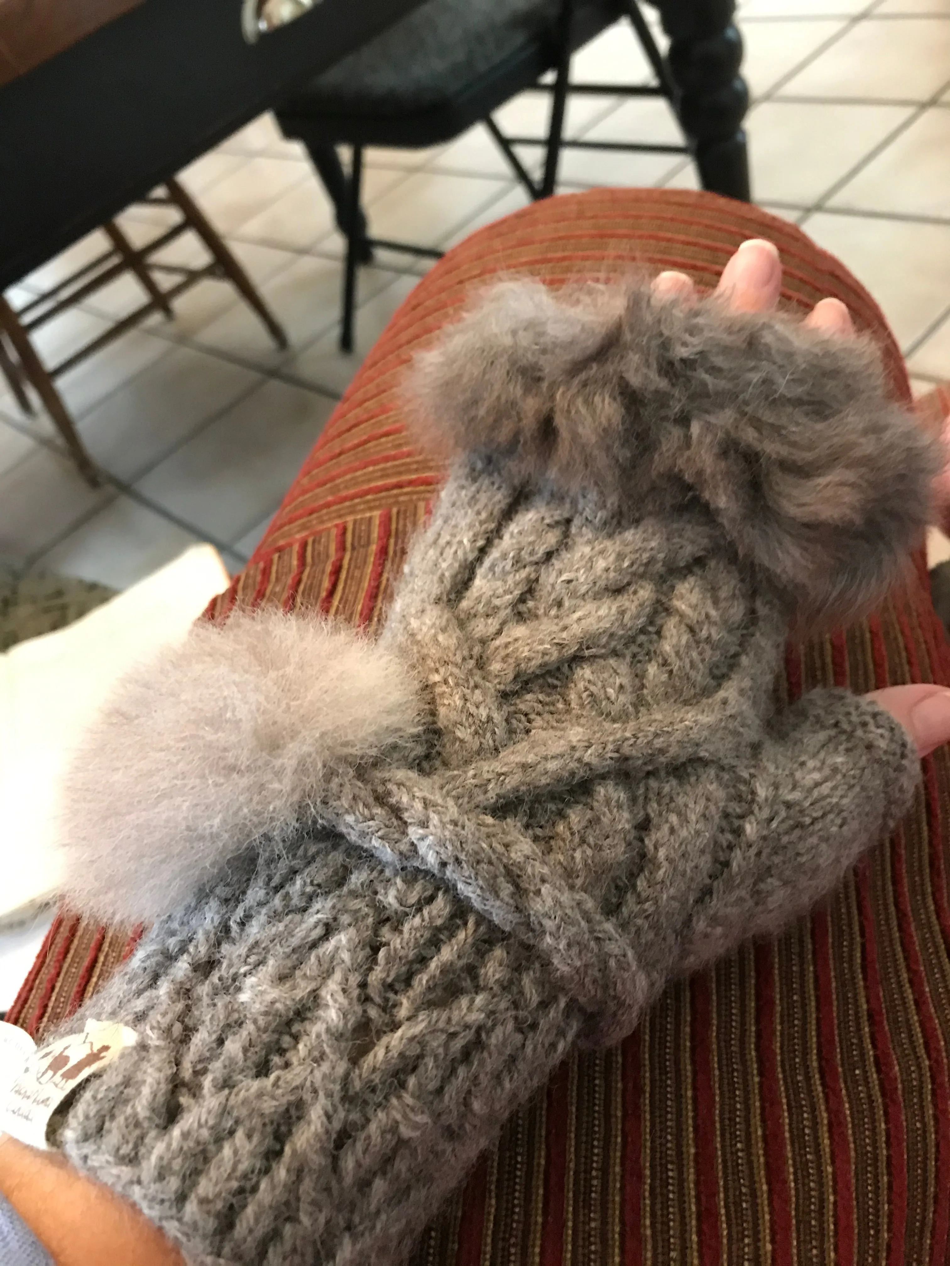 Alpaca Fingerless Mitts