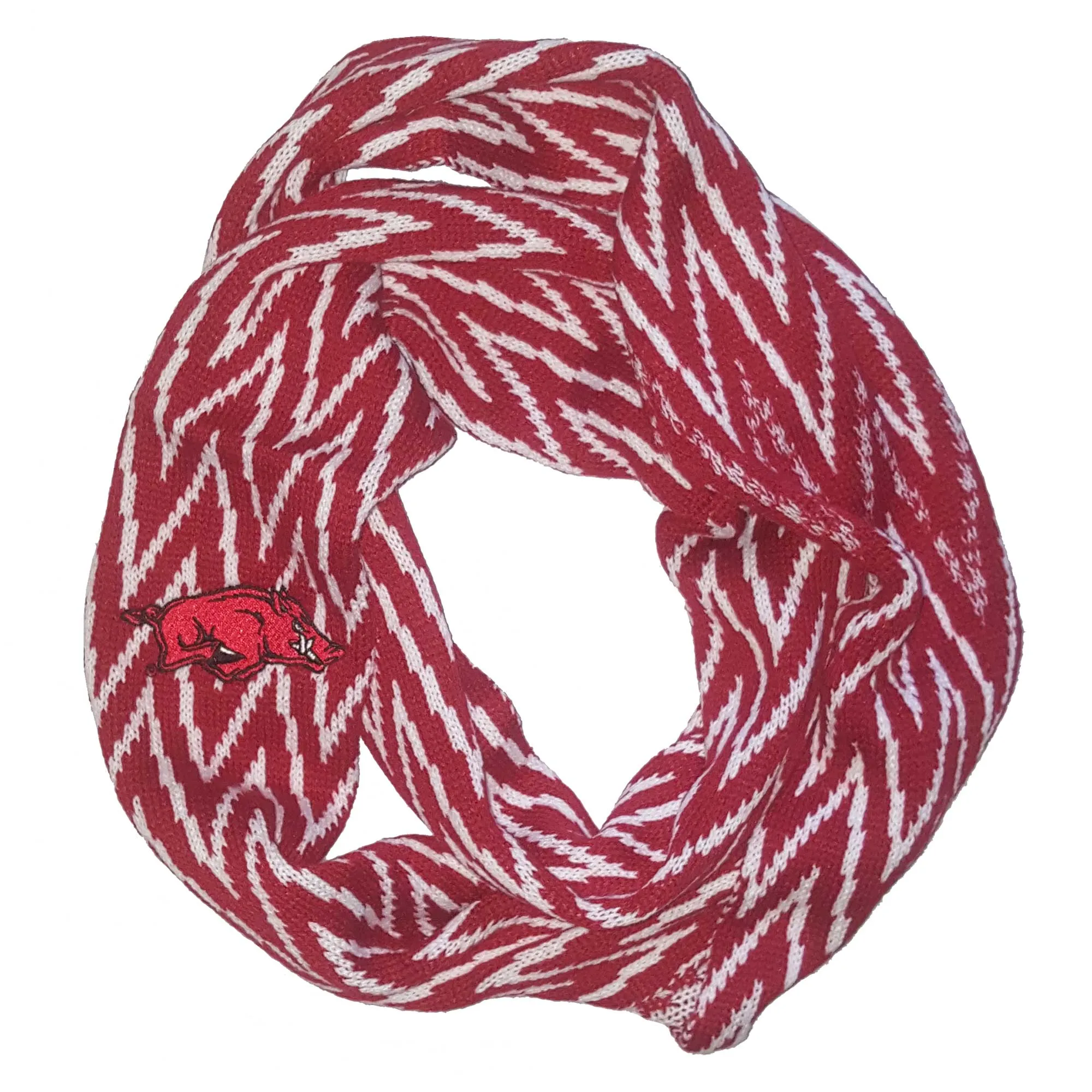 Arkansas Razorbacks Chevron Infinity Scarf