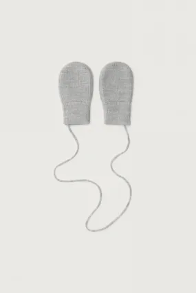 Baby Knitted Mittens | Grey Melange