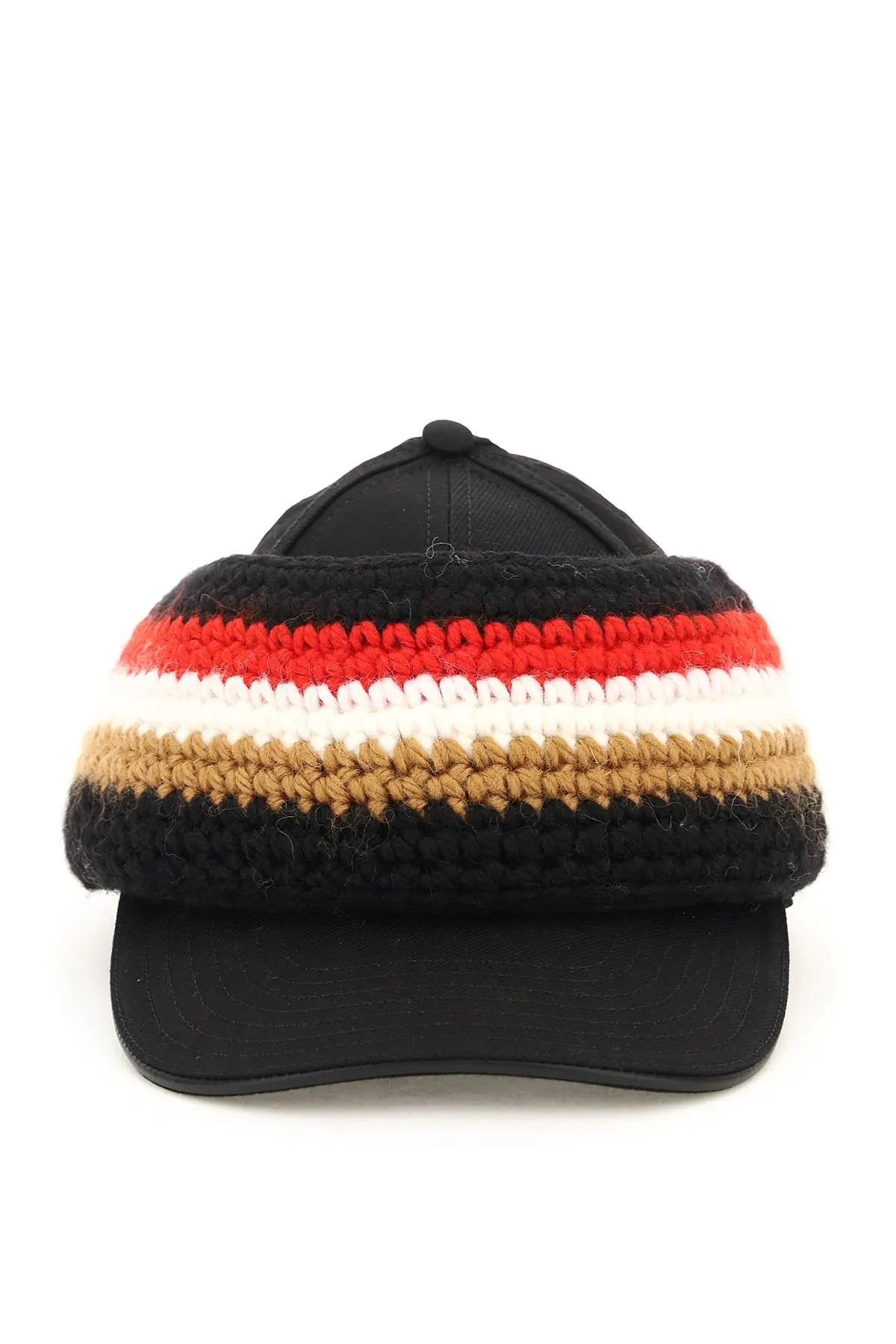 baseball cap with knit headband