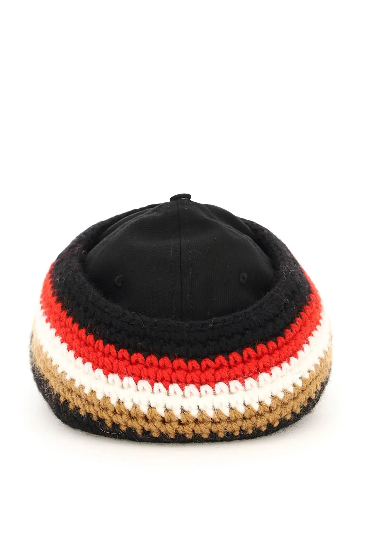 baseball cap with knit headband