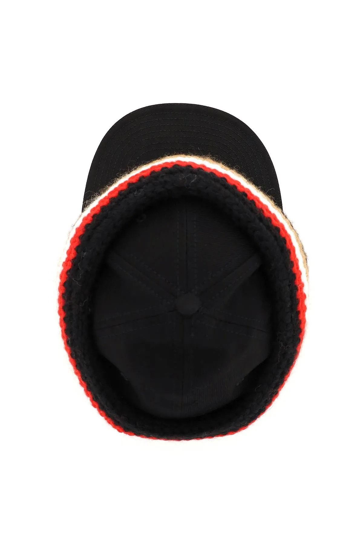 baseball cap with knit headband