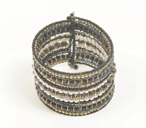 Beaded Monochrome Stacked Bracelet