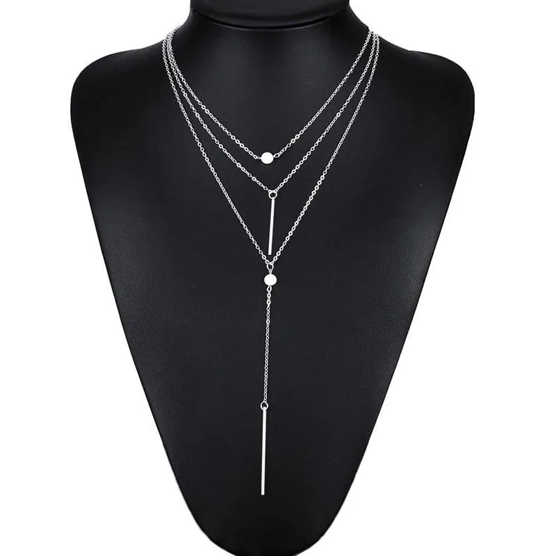 Bohemian Long Pendant Layered Necklaces