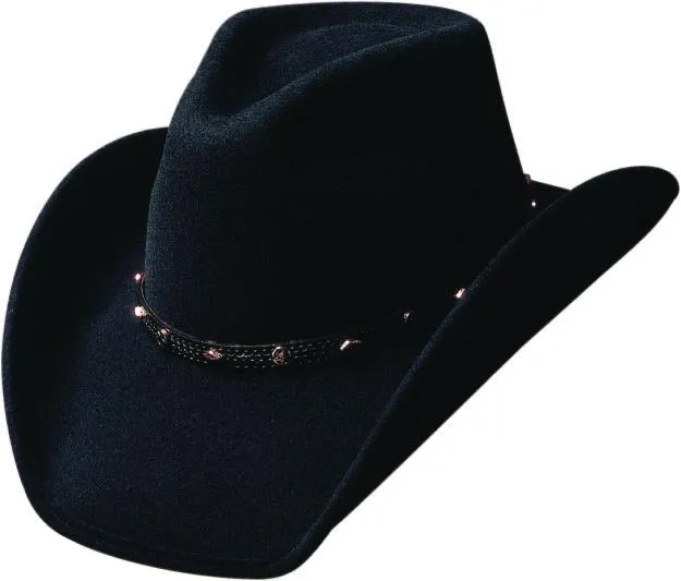 Bullhide Thunderbird Wool Felt Black Cowboy Hat Style 328BL