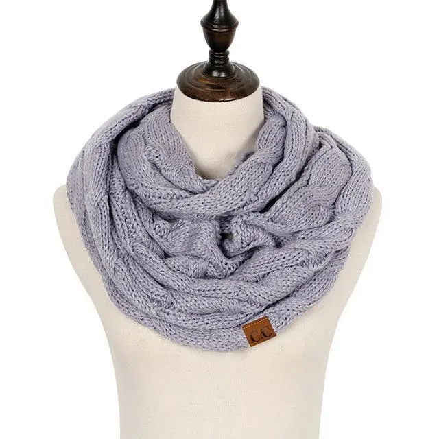 Cable Knit Infinity Scarf