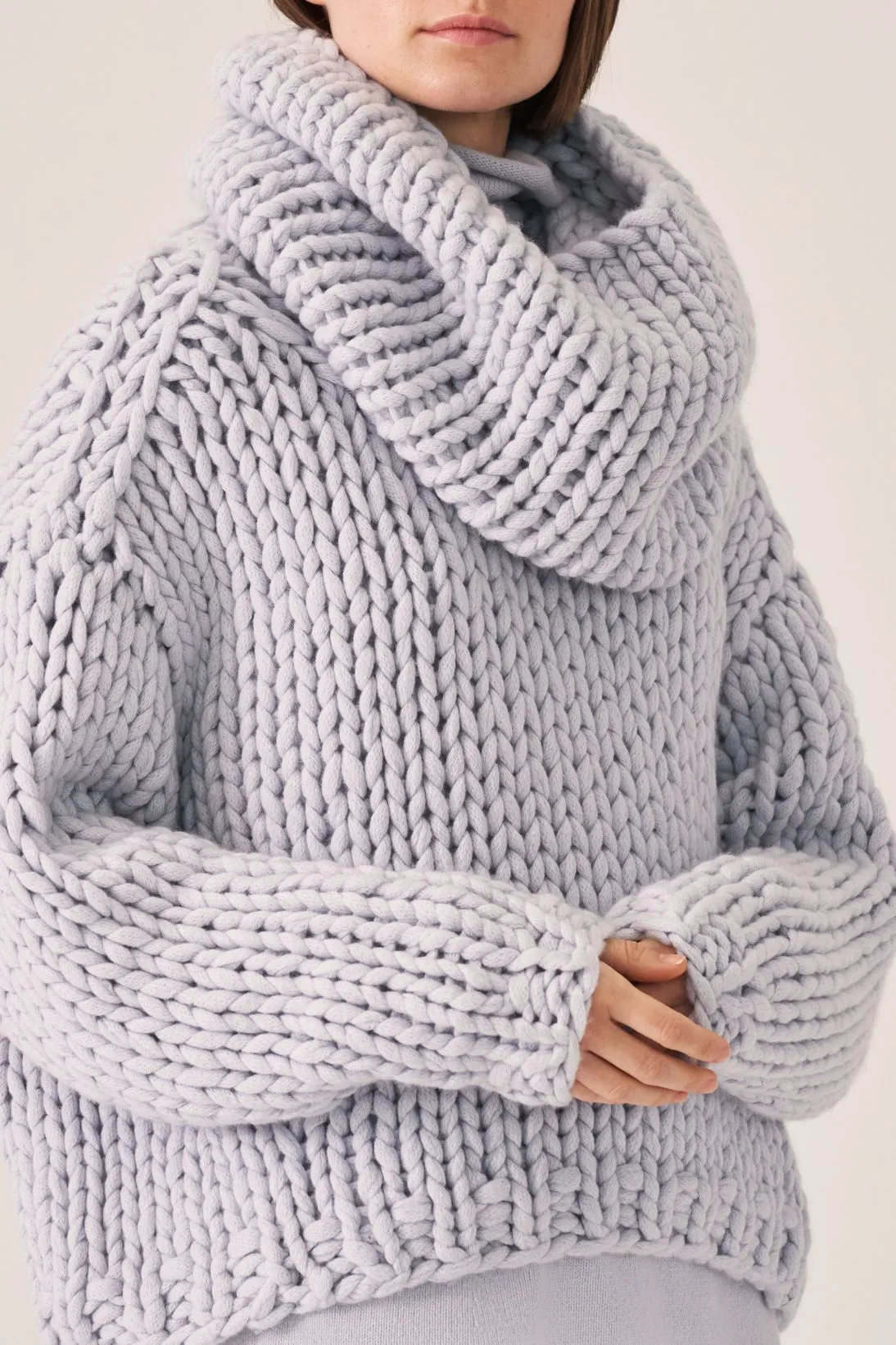 CASHMERE LOFTY HANDKNIT SNOOD