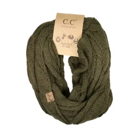 CC Cable Knit Infinity Scarves