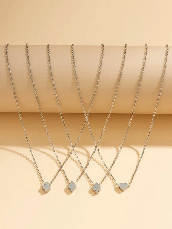 Chains Geometric Layered Necklaces Accessories