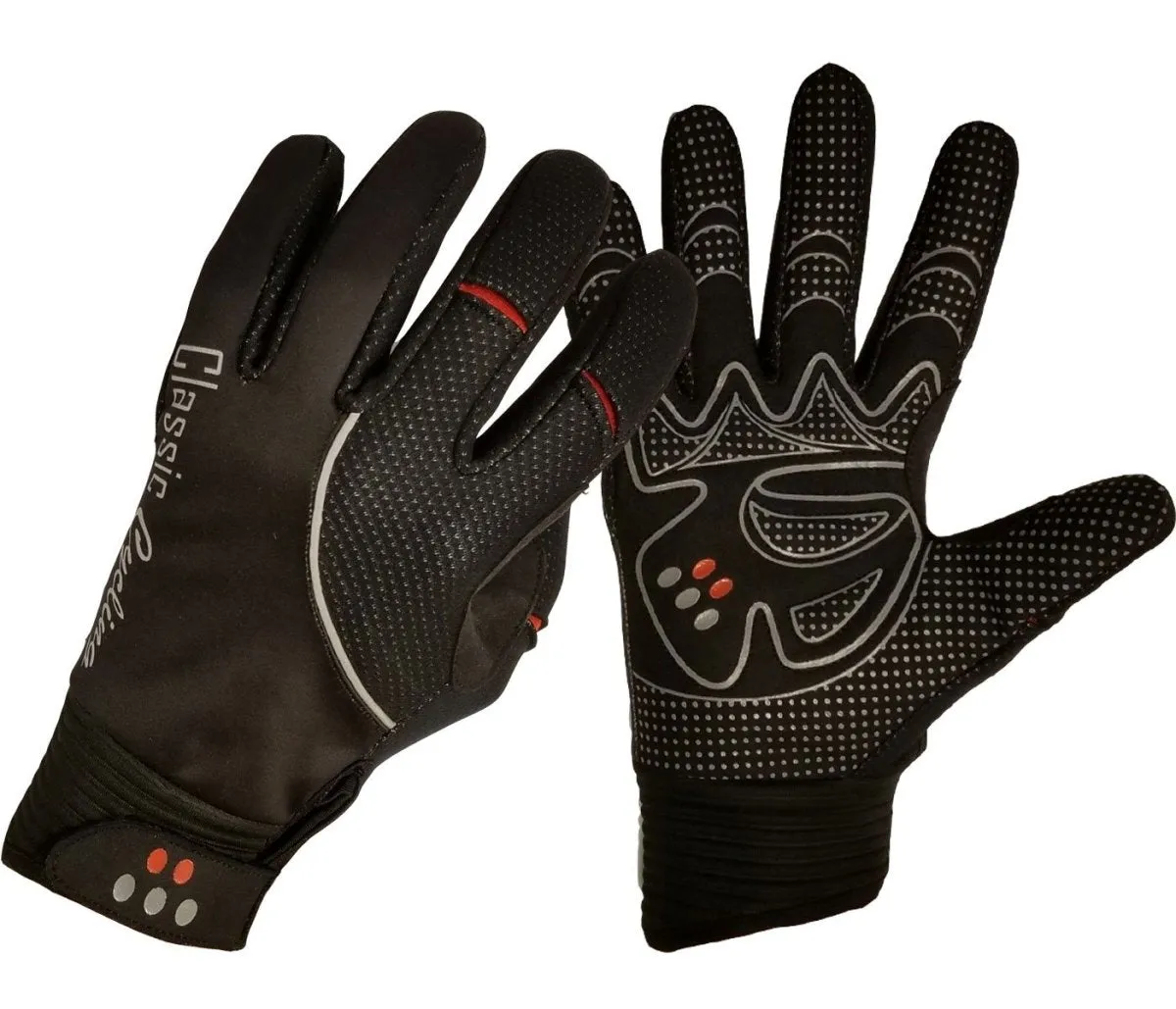 Classic Cycling Winter Windproof Gloves Black