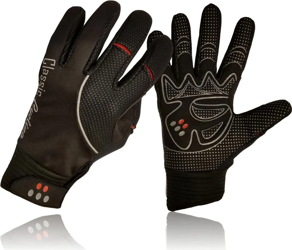 Classic Cycling Winter Windproof Gloves Black