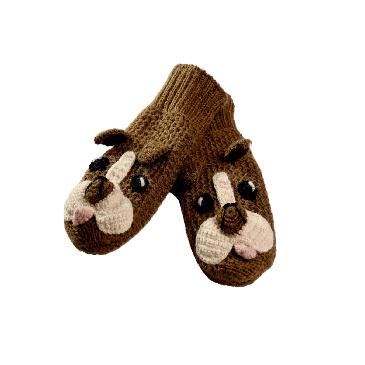 Crochet Bulldog Mittens