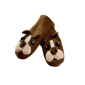 Crochet Bulldog Mittens