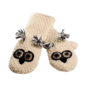 Crochet Owl Mittens