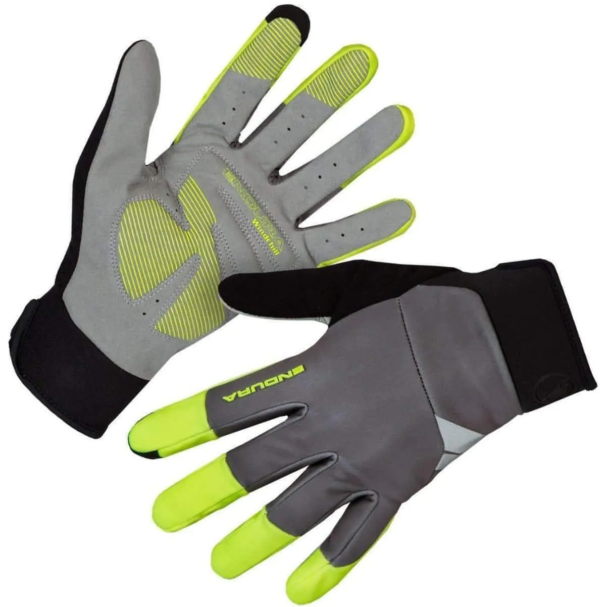 Endura Windchill Full Finger Cycling Gloves - Yellow