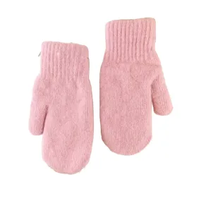 FLOOF Women's Wool Mittens in Pink