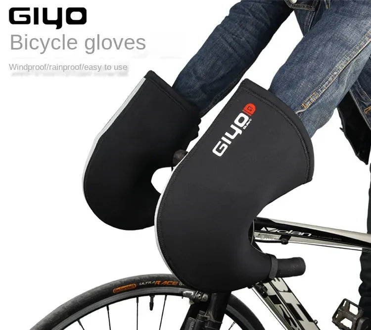 Giyo Windproof Warmth Mountain Road Bicycle Handle Gloves  Cycling Handle Bar Guard Cold-Proof Winter Warmth Gloves