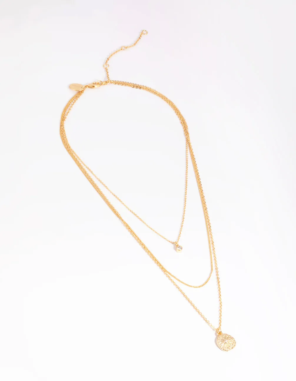 Gold Plated Celestial Layered Necklace