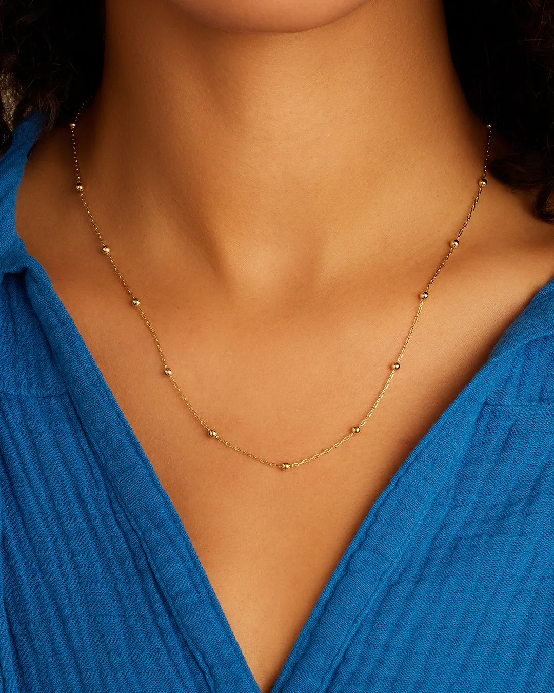 Gorjana Newport Chain Necklace in Gold