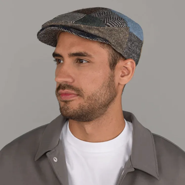 Hanna Patch Vintage Wool Cap - Patchwork