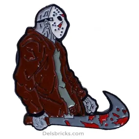 Jason Voorhees with Machete - Enamel Pin (Enamel Pins Near Me)