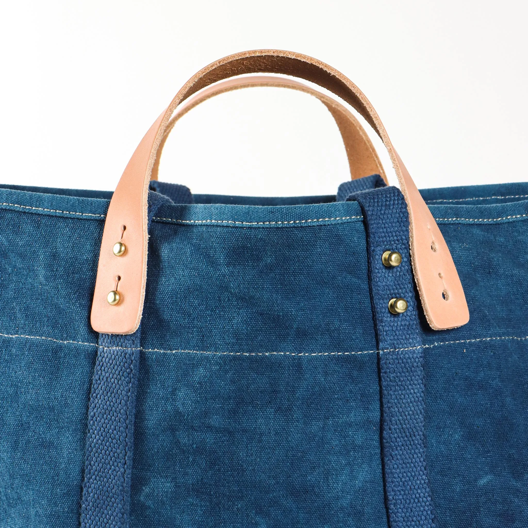 Large East West Tote | Indigo