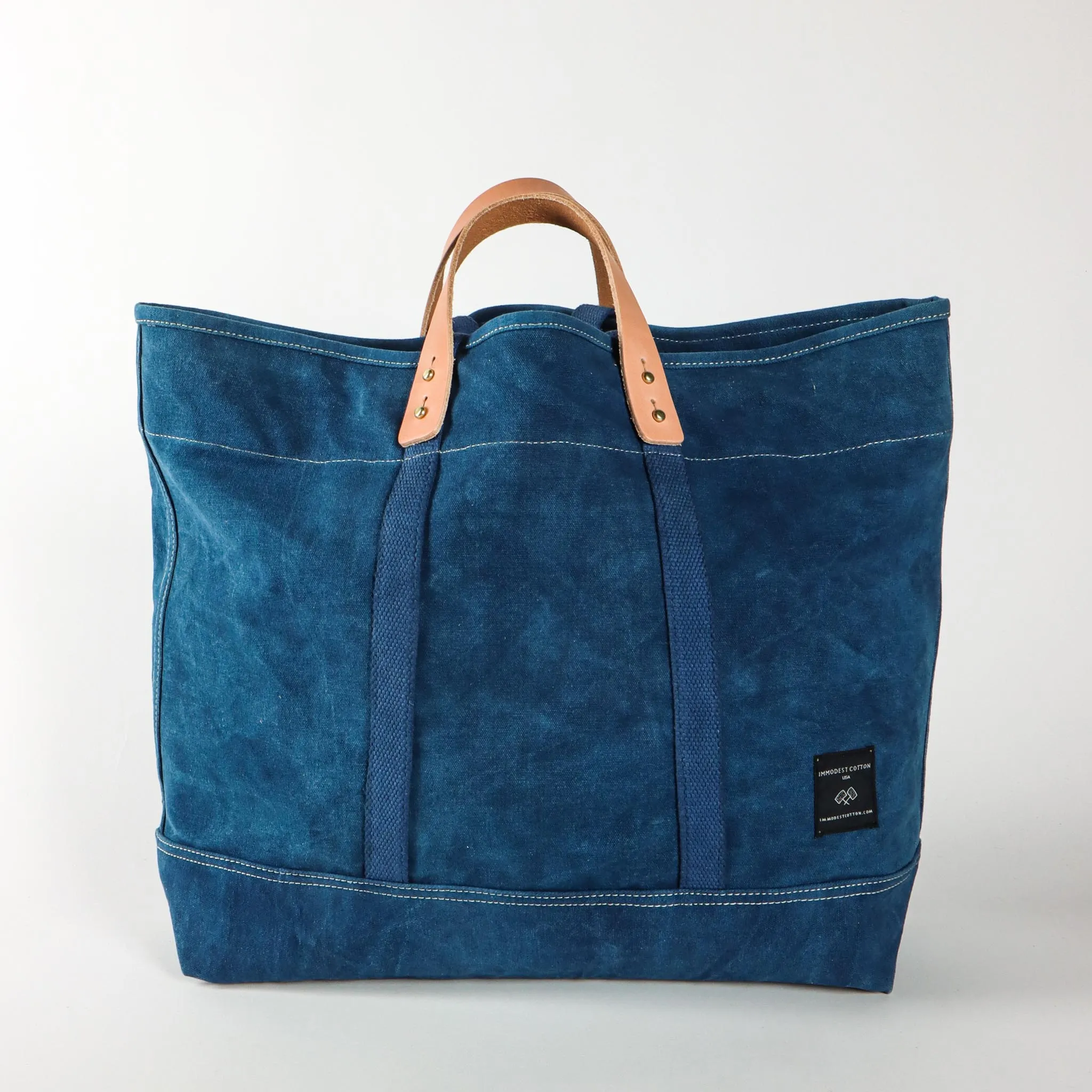 Large East West Tote | Indigo