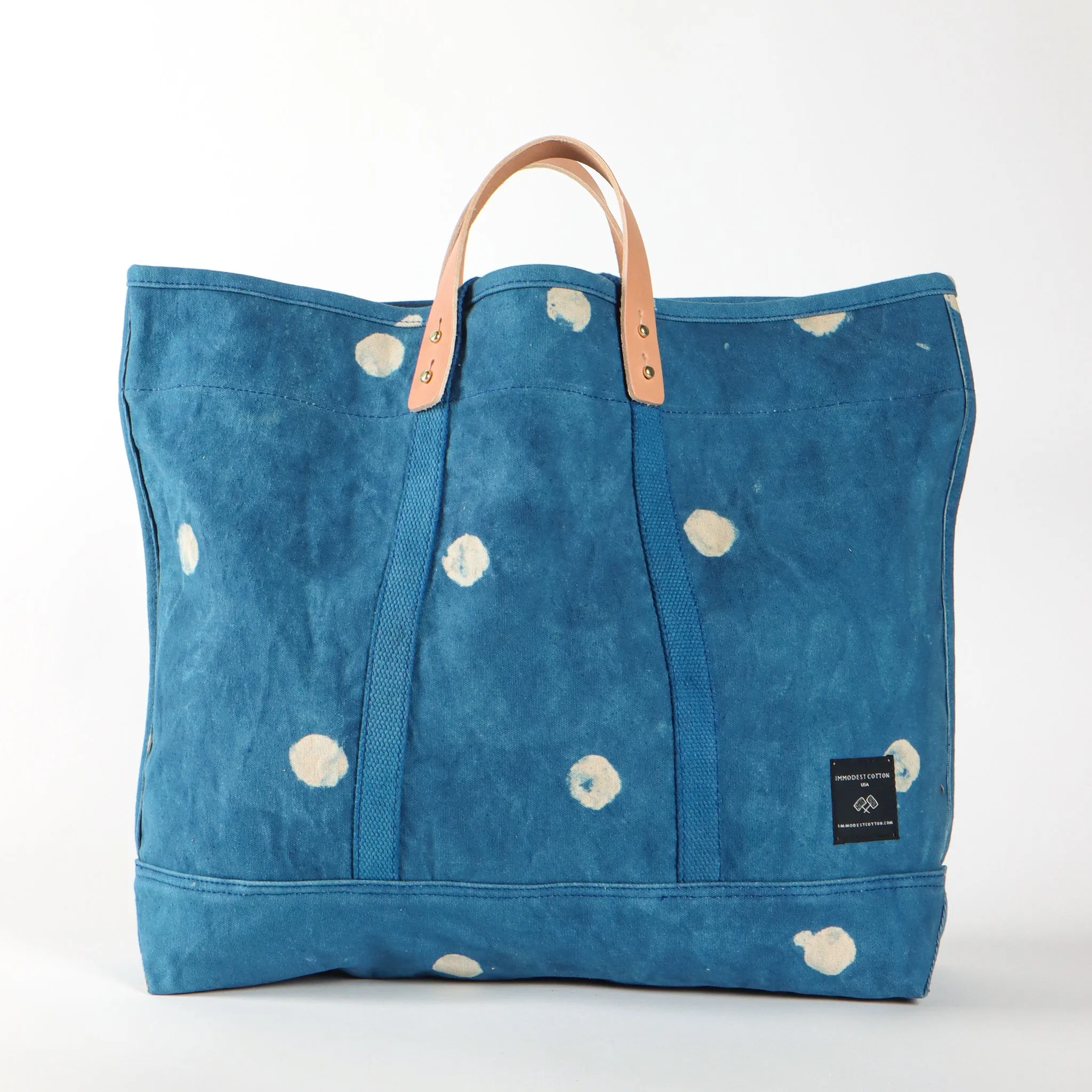 Large East West Tote | Lt Indigo Moon