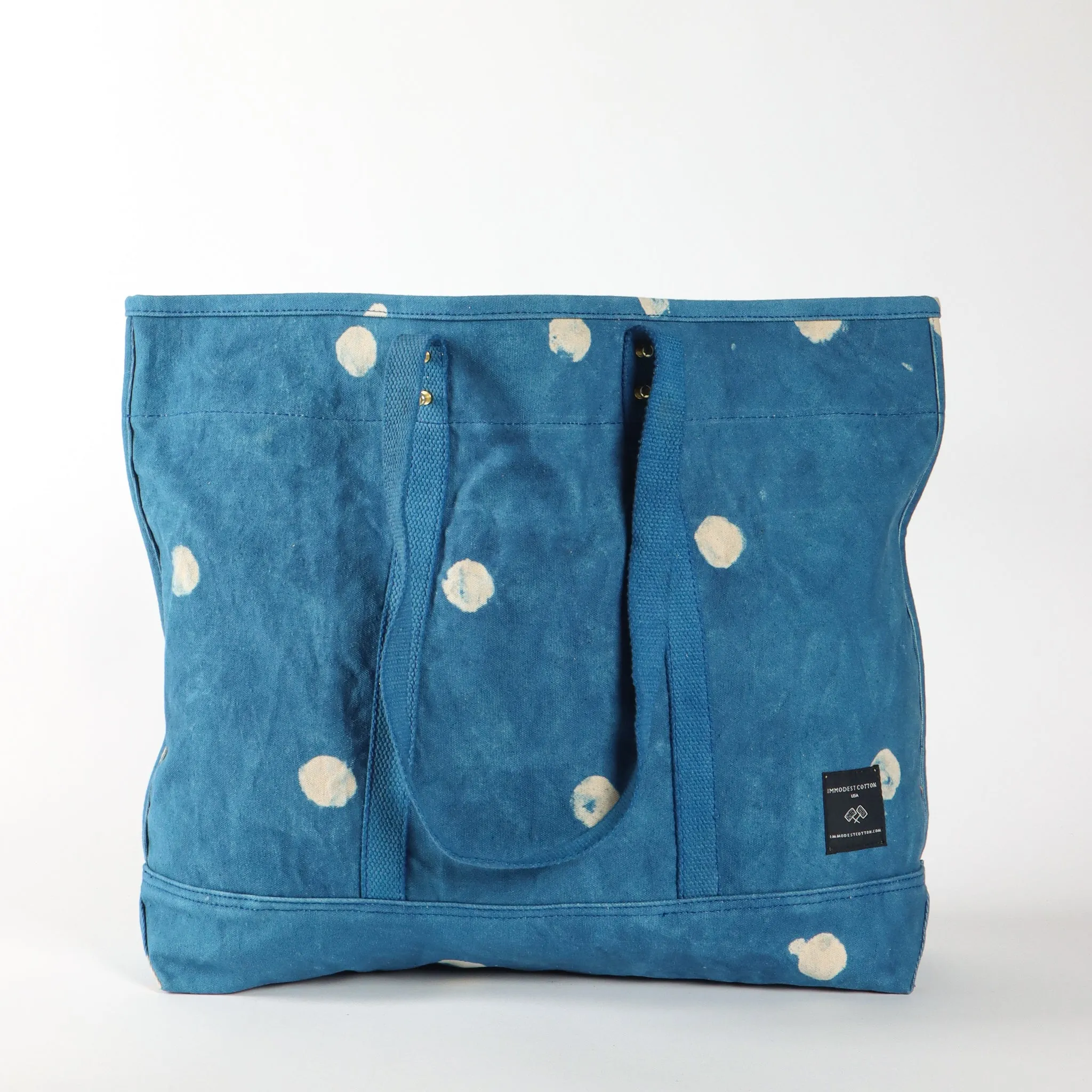 Large East West Tote | Lt Indigo Moon