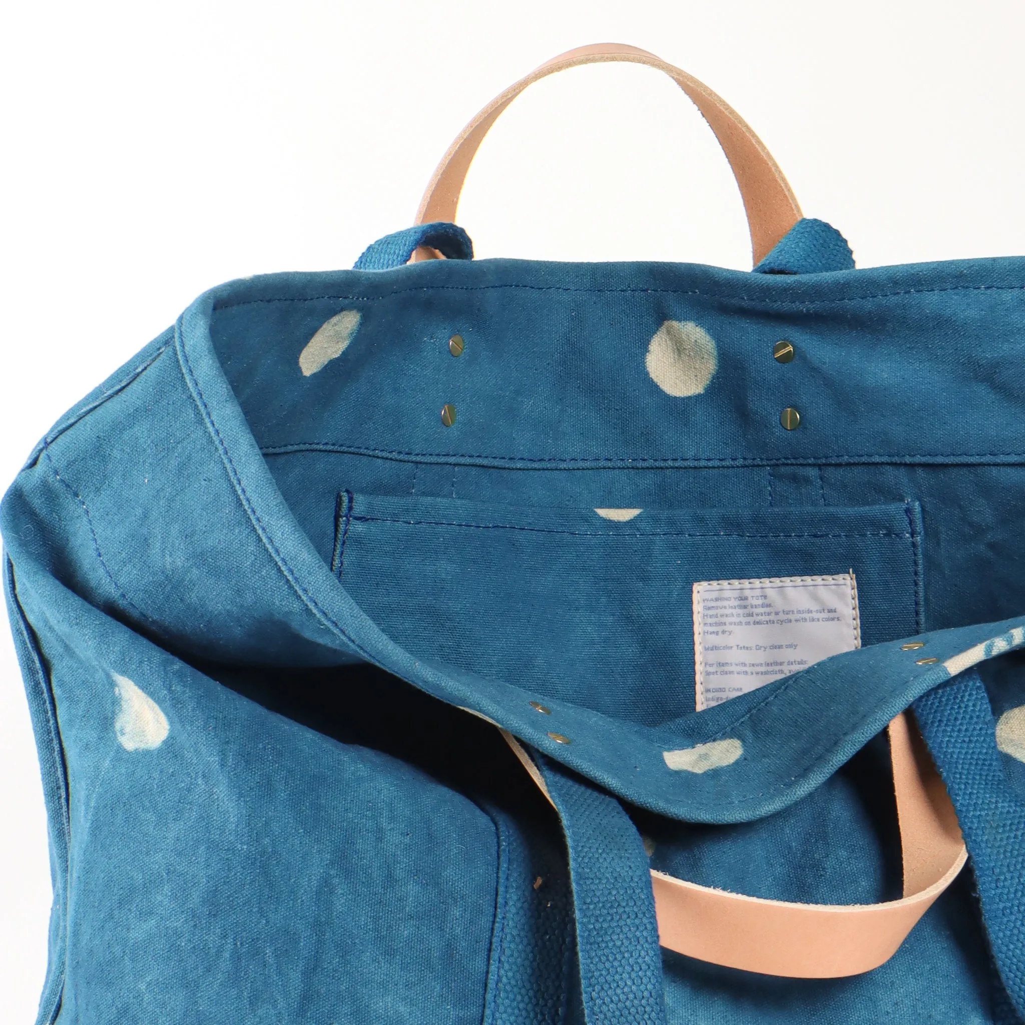 Large East West Tote | Lt Indigo Moon