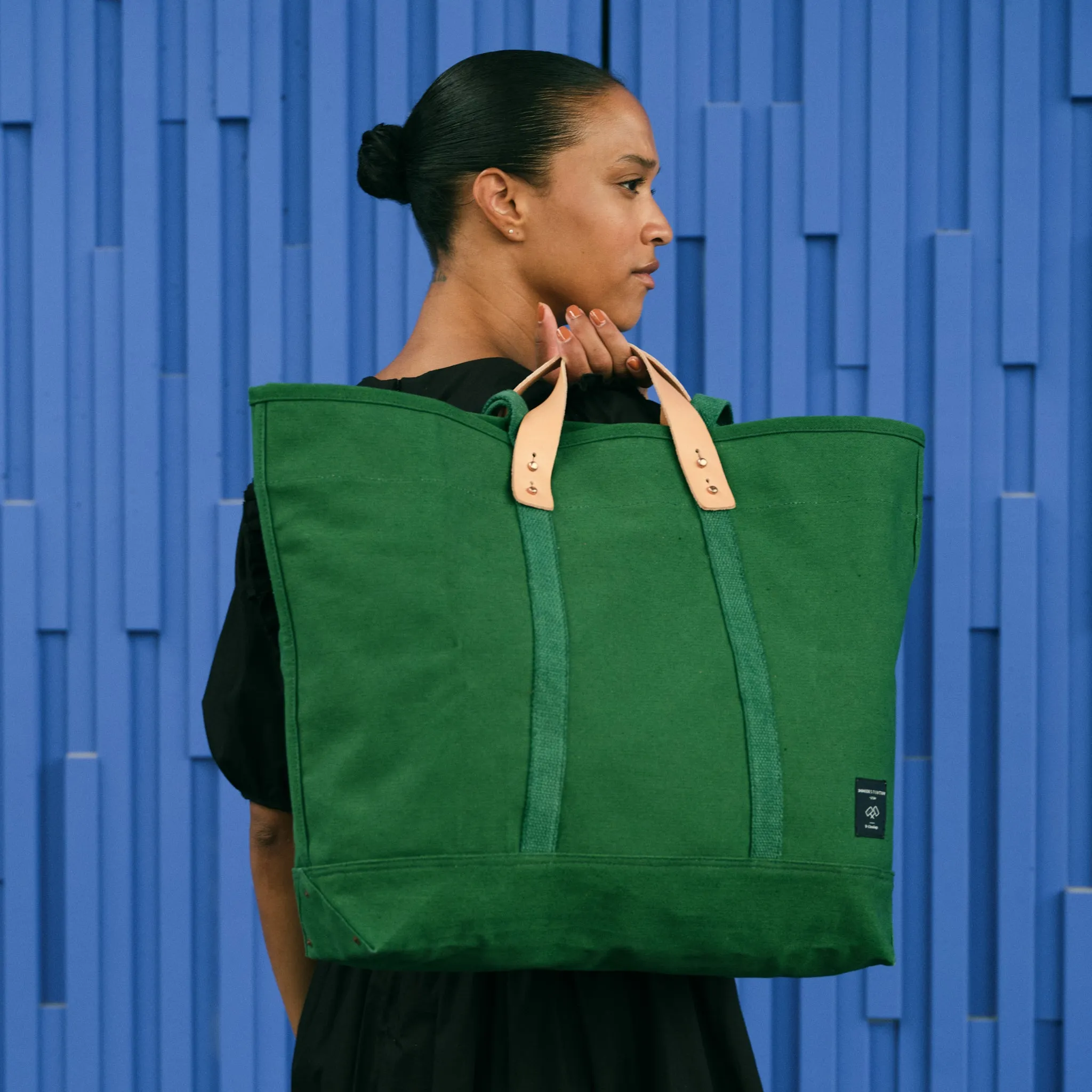 Large East West Tote | Pine