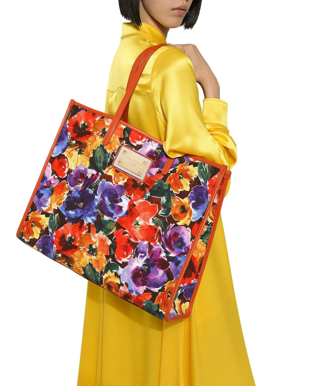 Large Floral Shopper