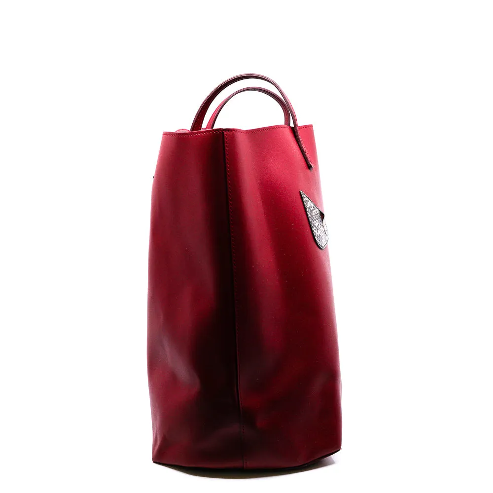 large red monster snake eyes tote