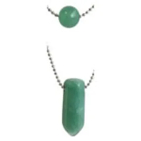 Layered Bead and Point Necklaces - Aventurine