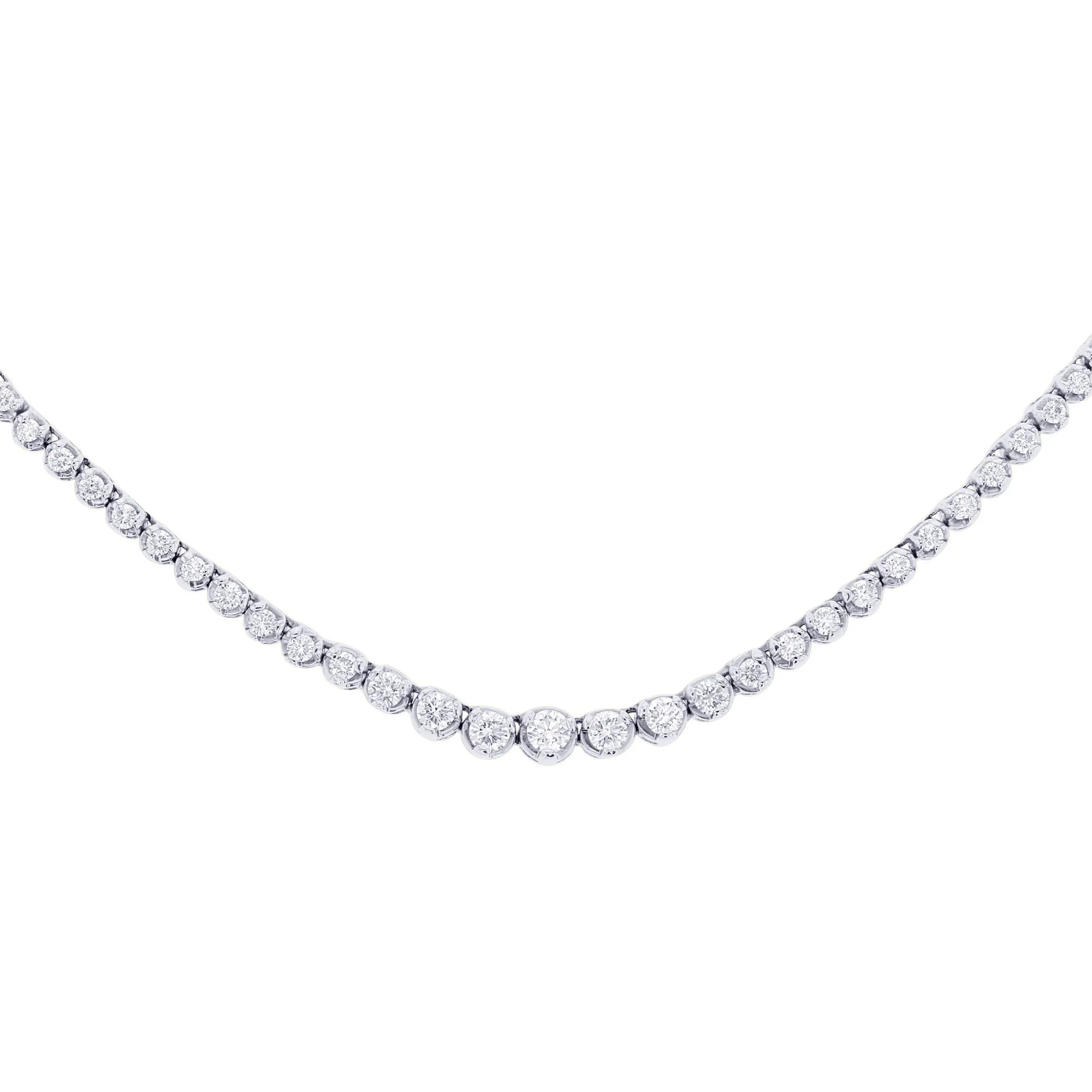 Miracle Diamond Tennis Necklace 3 3/4ct