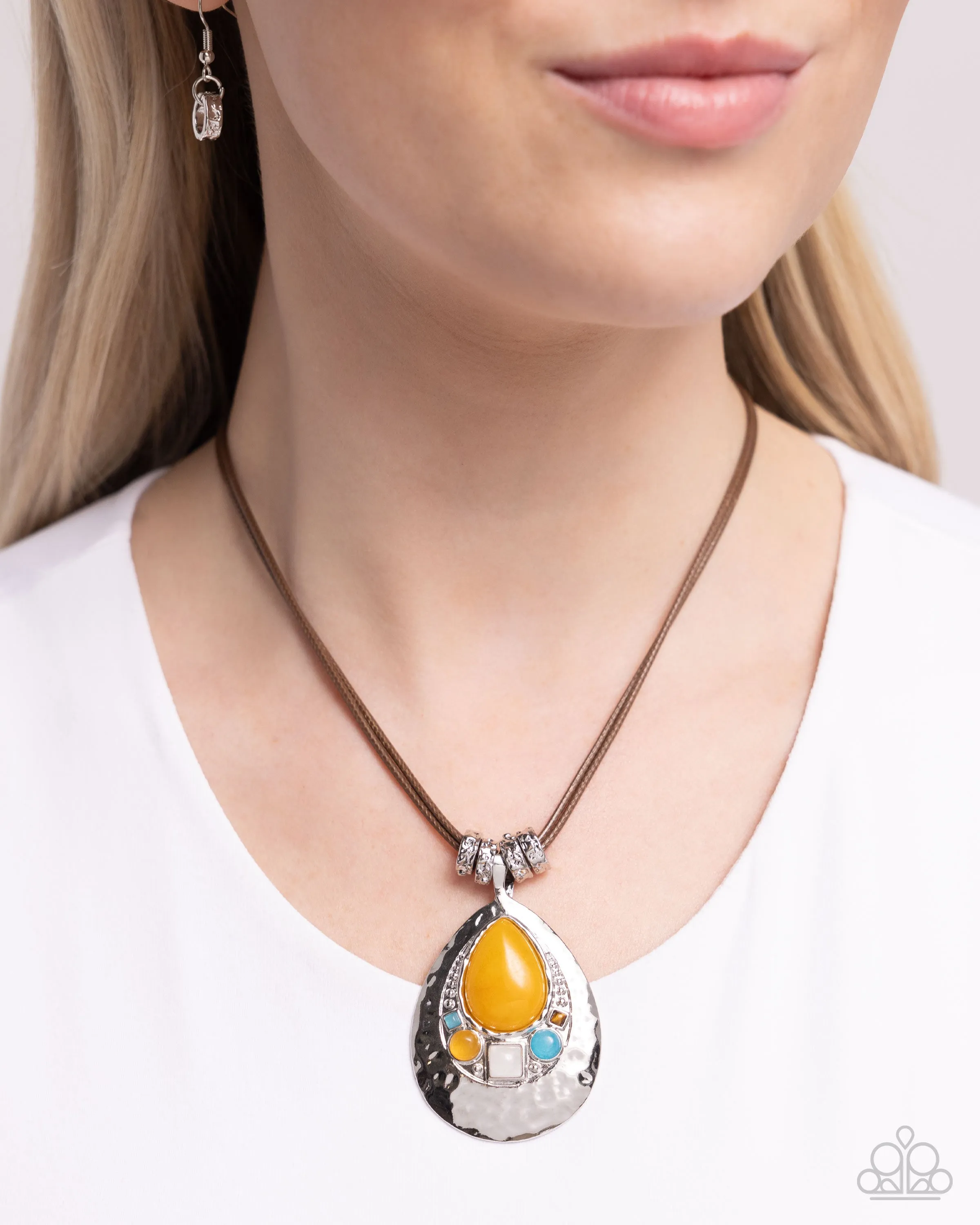 Necklaces Admirably Artisan - Yellow N306