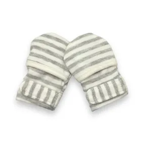 Newborn No Scratch Mittens/Velcro Adjustable Striped Mitts