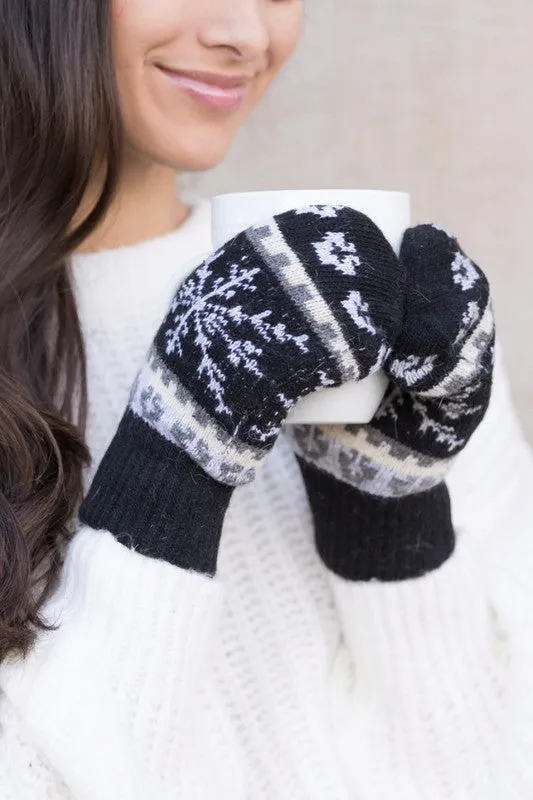 Nordic Snowflake Mittens - 4 Colors!