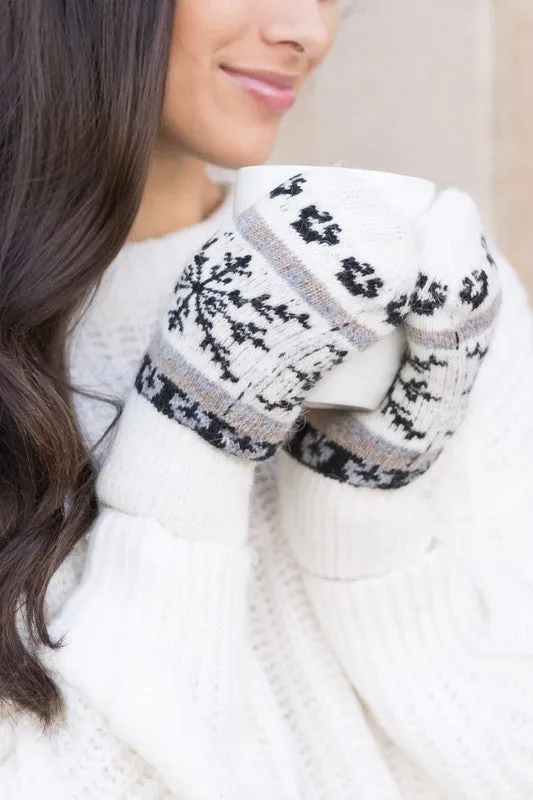 Nordic Snowflake Mittens - 4 Colors!