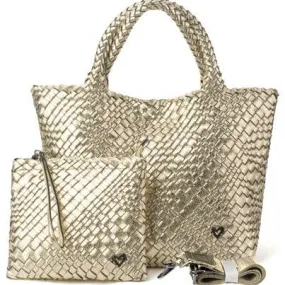 PRE London Woven Large Tote - Gold