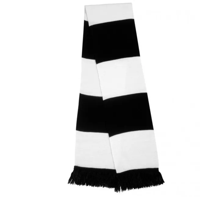 Retro Black and White Scarf