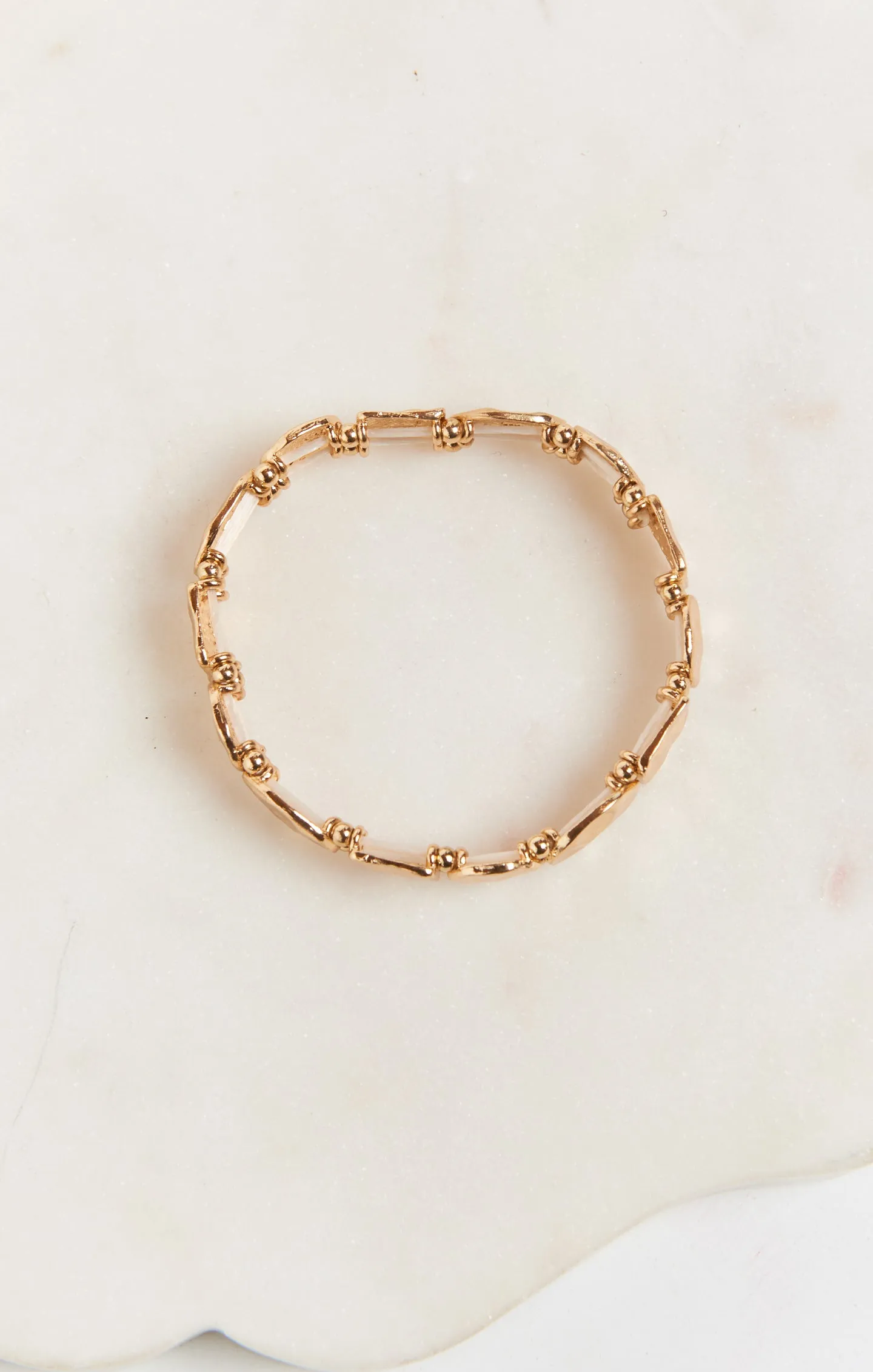 Rivalry Hammered Bracelet ~ Gold