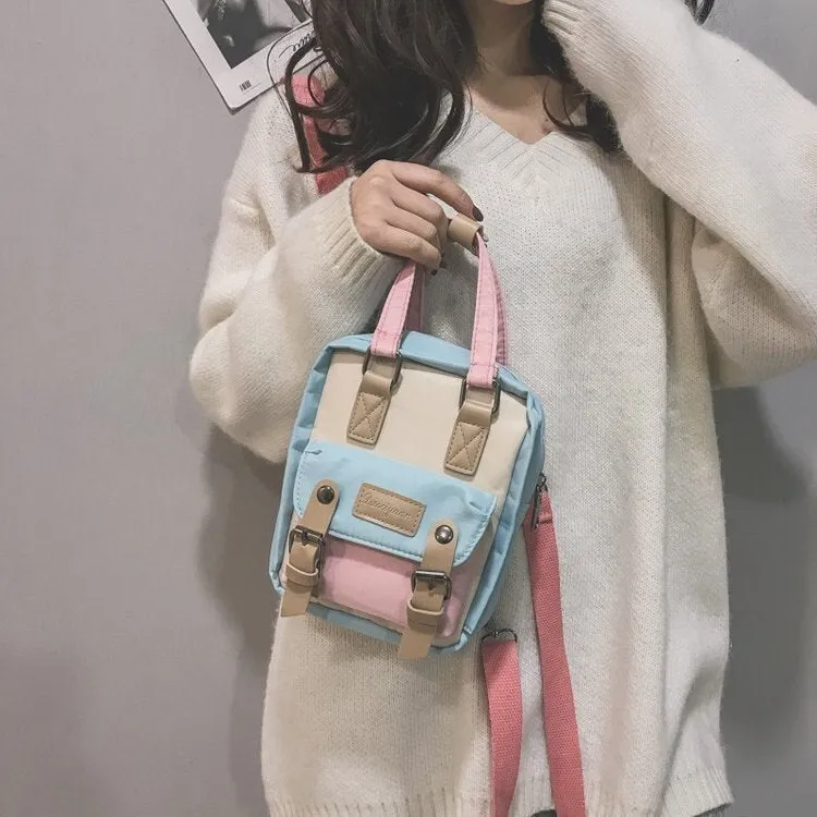 Simple Mini Students School Backpacks for Women 2019 Hot New Fashion Korean Solid Color Shoulder Bags Female Oxford Cute