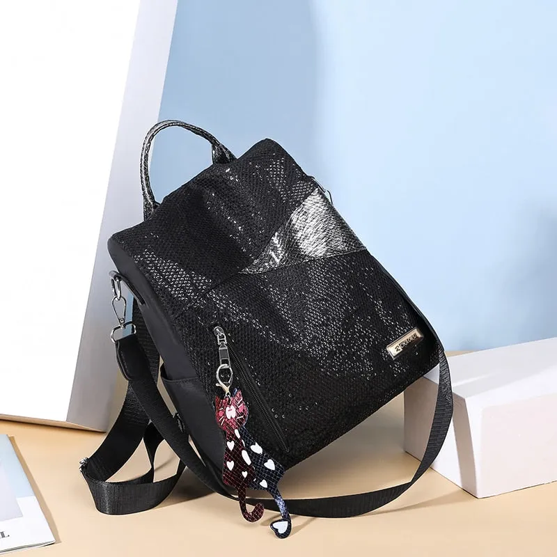 Simple Style Ladies Backpack Anti-theft Bag