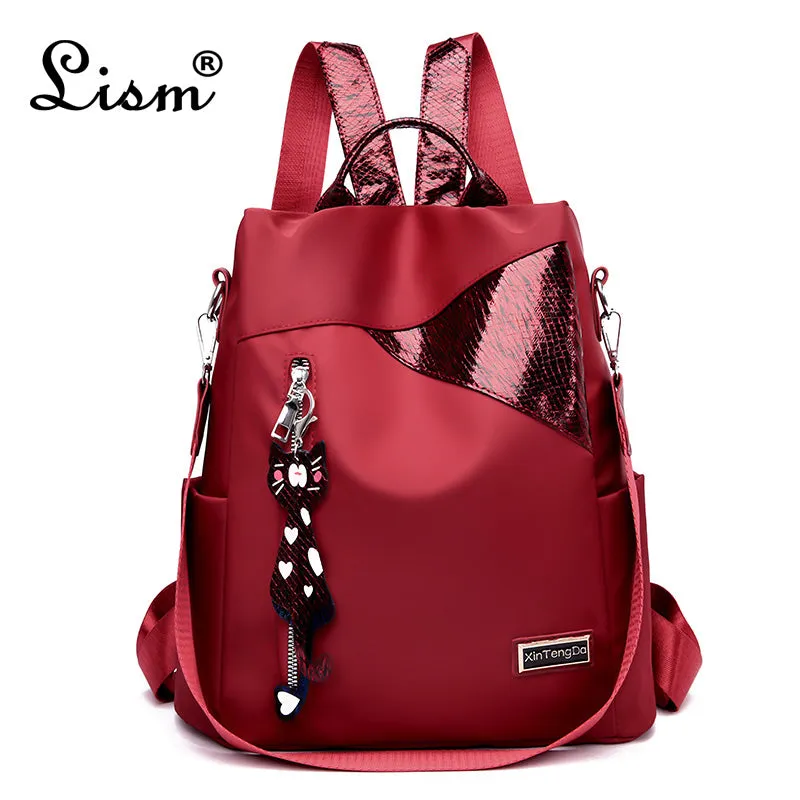 Simple Style Ladies Backpack Anti-theft Bag